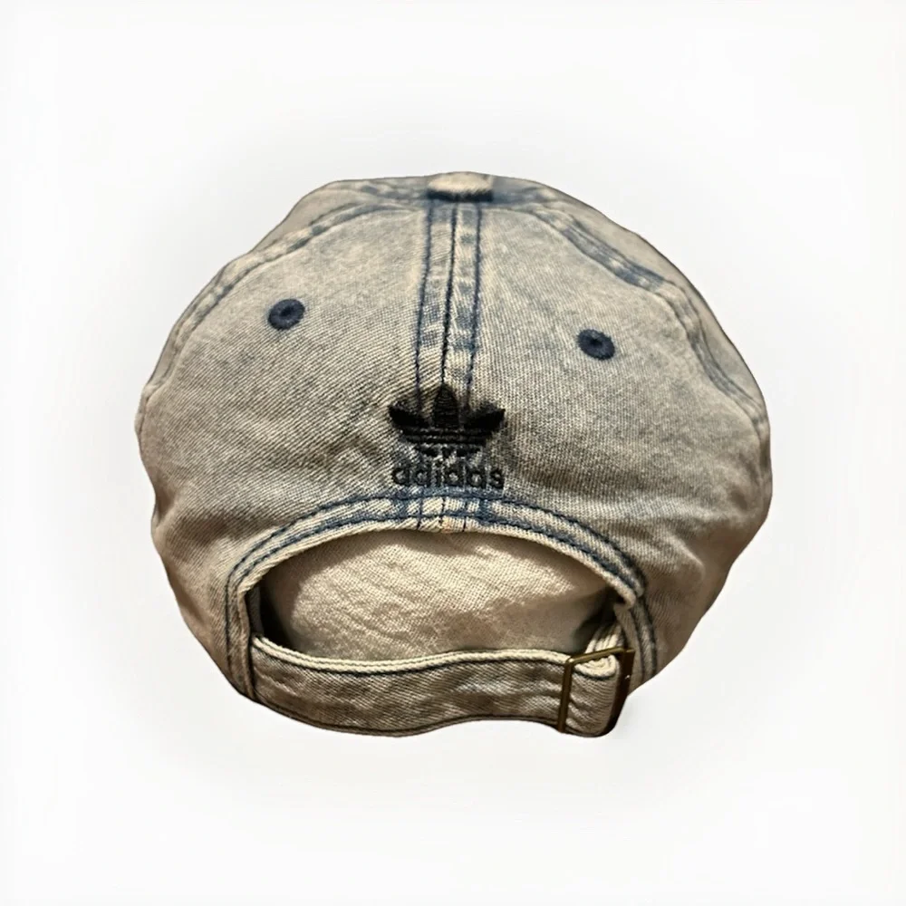 Adidas Washed Denim Cap with Black Logo - Picture 3 of 12